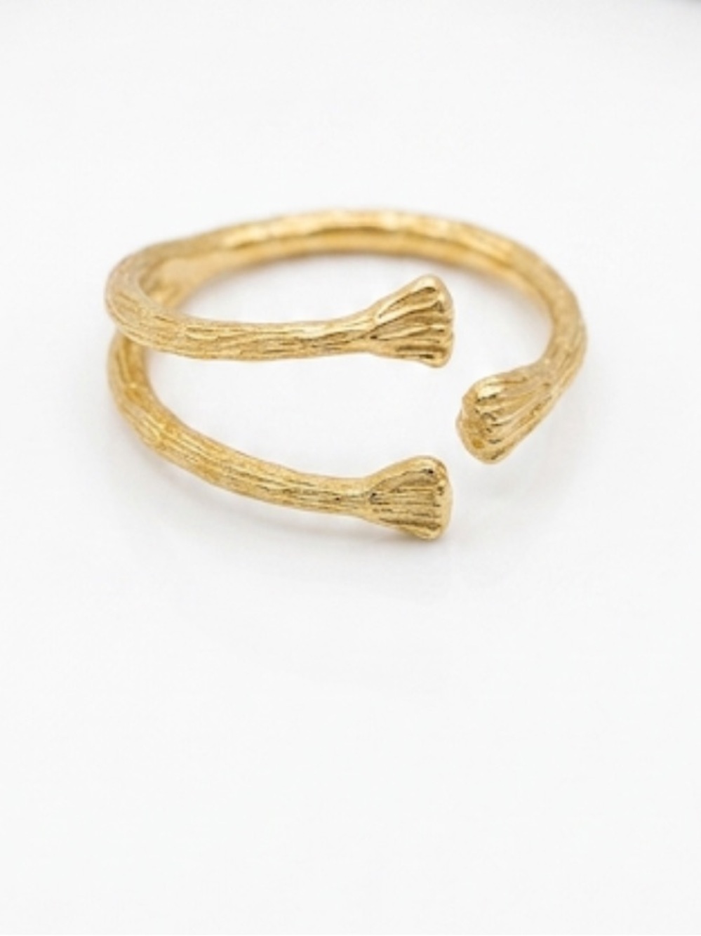 Jorge Revilla Sterling Silver Gilt Branch Ring